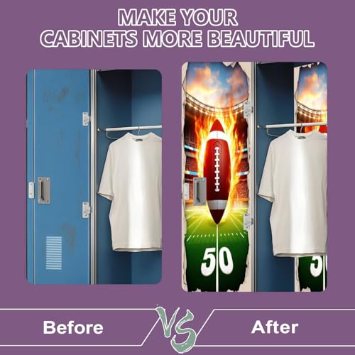 Magnetic Wallpaper for Lockers - 2 Pcs 12" x 36" Rugby Design - Color7