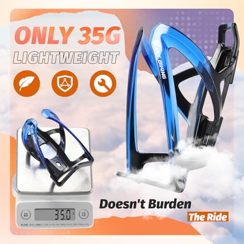 Ultra-Light Bicycle Water Bottle Holder - Black Blue