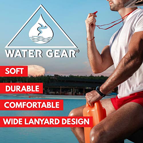 Durable Pull-Away Wrist Lanyard for Keys and Whistles - Red
