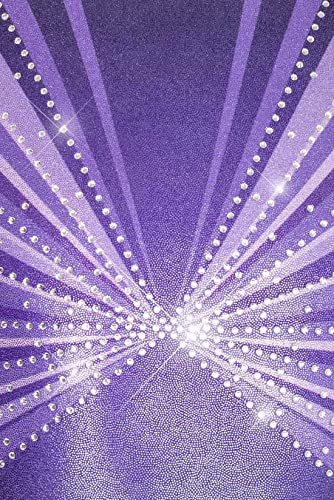 Destira Girls' Interstellar Rhinestone Gymnastics Leotard - Dazzling Crystals, Size 6