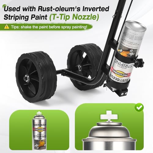 Striping Paint Sprayer Wand for Sports Fields & Parking Lots - Black