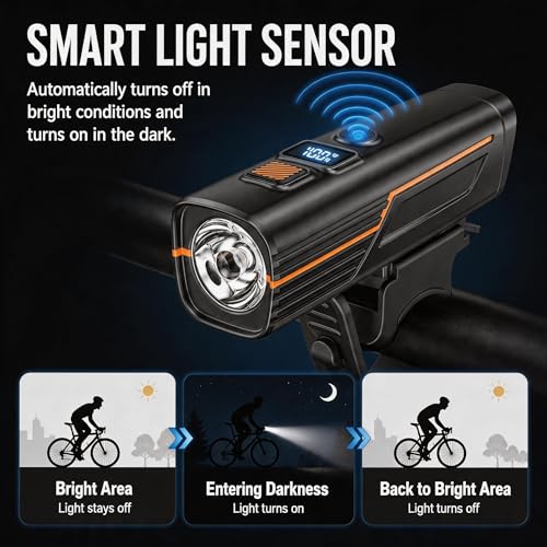 High Lumens Super Bright Bike Lights for Night Riding,Precision