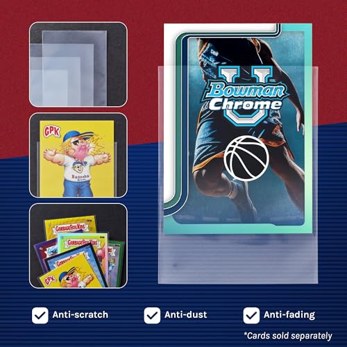 Premium Card Sleeves - 500 Count Soft Trading Card Protectors