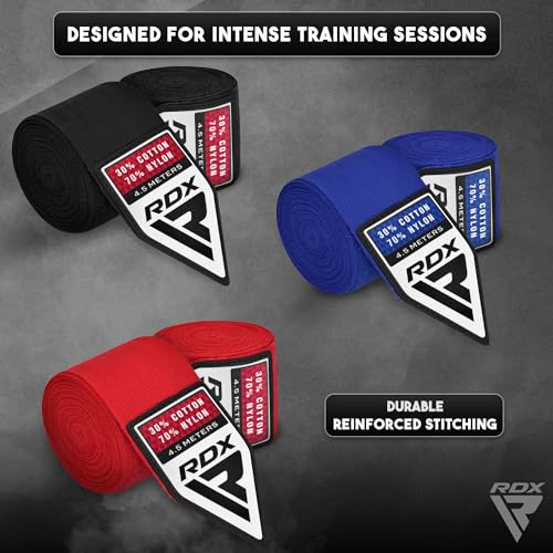RDX Boxing Hand Wraps Pack of 3 – 4.5M Multi-Color Muay Thai MMA Support
