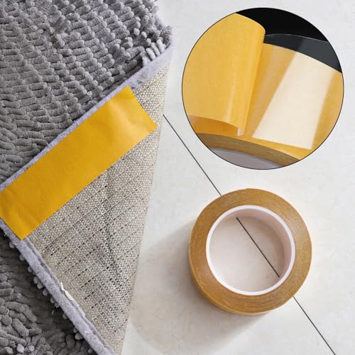 QDiShi Thin Double-Sided Tape, Woodworking Tape, Pet Double Sided Tape, High Tack Tape for Arts & Crafts, Photos, Scrapbook, Woodworking, Fixed Carpet, Wall D?cor (2in x 66ft)