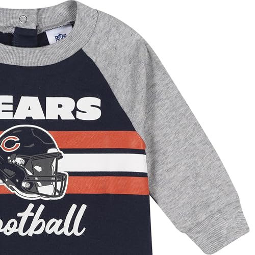 NFL Baby Footed Coverall Pajama - Chicago Bears, 0-3 Months