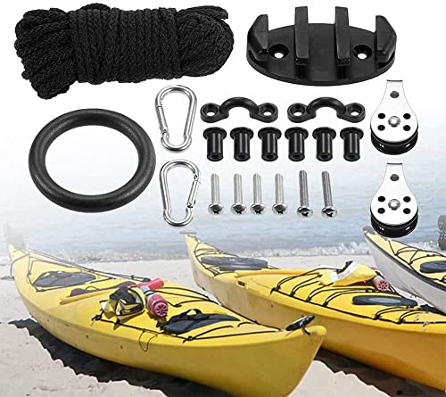 ISURE MARINE Kayak Canoe Anchor Trolley Kit Eyes Wellnuts Screws