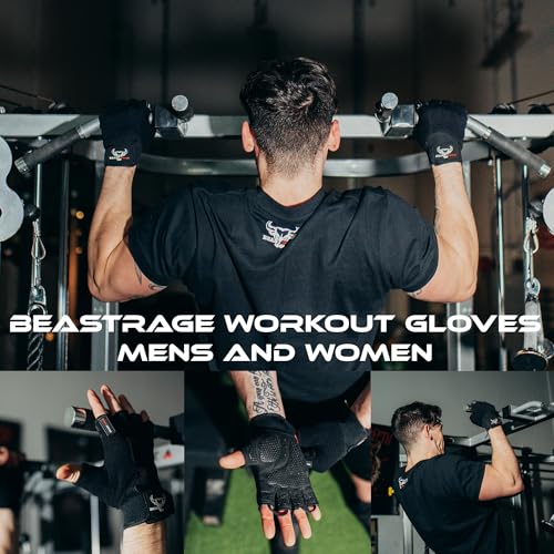 Weight Lifting Gloves for Men & Women - Medium Jet Black