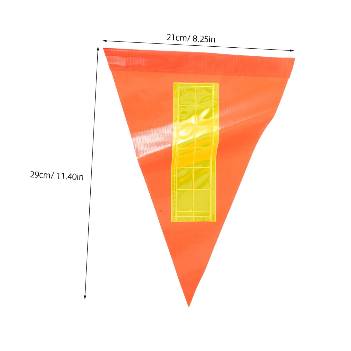 HAWILLOSCH Reflective Golf Cart Safety Flag Telescopic Pole Orange Triangle Flag for Wheelchairs Portable Adjustable Height for Outdoor Use