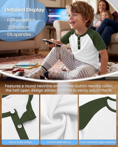 Boys' Raglan T-Shirts - 3 Pack (Ages 5-14)