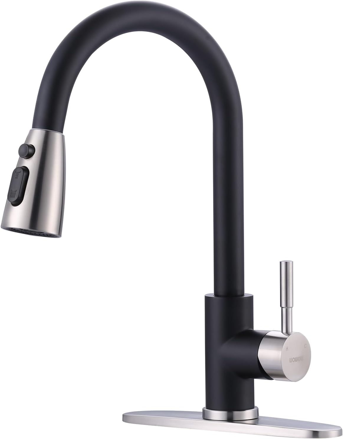 Stainless Steel Kitchen Faucet Combo with Water Filter - Brushed Nickel Sink Faucet for RO Systems