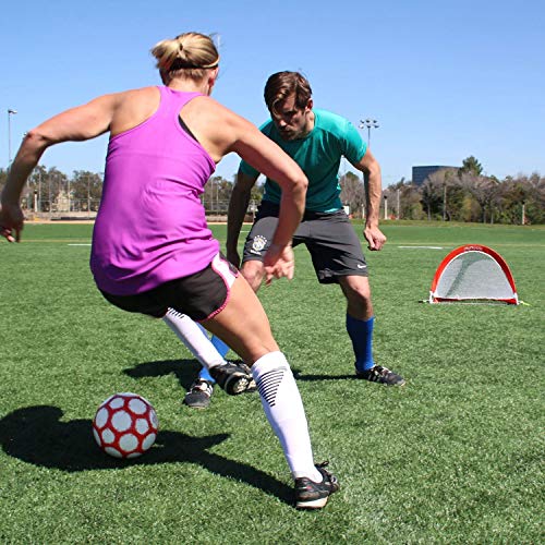 Portable Soccer Goals Set - 4 ft Round, Instant Setup