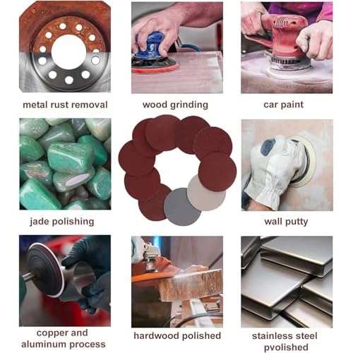 24-Pack 3-Inch Sanding Discs ? Round 75mm Hook & Loop Sandpaper Pads, Wet & Dry Sanding Discs for Wood, Metal, Automotive, 1000/1500/2000/3000/4000/5000 Grit Assortment