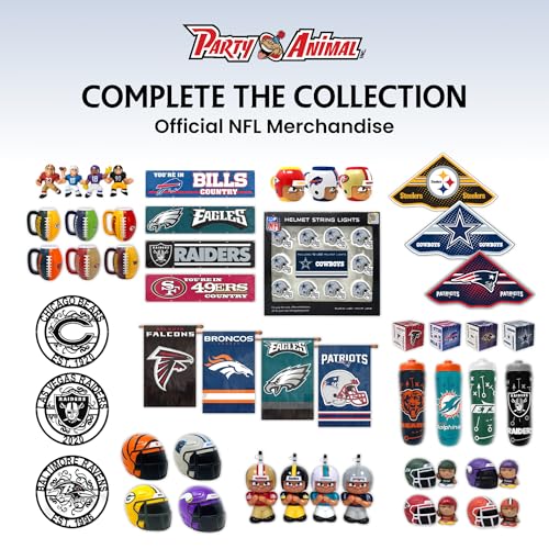 NFL Football Action Figures Gift Set with Puzzle - 11 Players & Coach