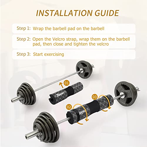 Tojayer Barbell Pad Squat Pad - Neck & Shoulder Protective Foam