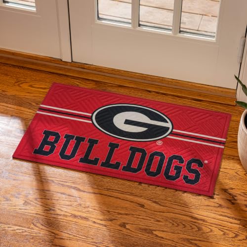 University of Georgia Embossed Doormat - 28x16 Inches