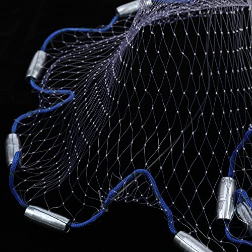 Fish Cast Net American Saltwater Hand Throw Heavy Duty Zinc Sinker