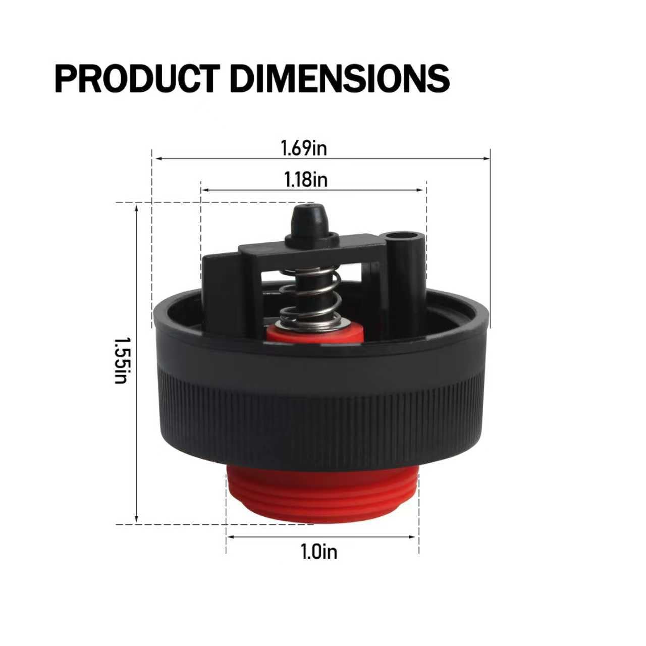 Replacement Clean Tank Cap for Bissell TurboClean PowerForce PowerBrush Carpet Cleaners # 2806, 2987, 28062 (1 Pack)