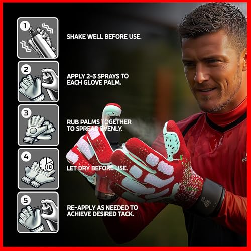 Glove Grip Spray for Goalkeepers - Boosts Stickiness & Performance