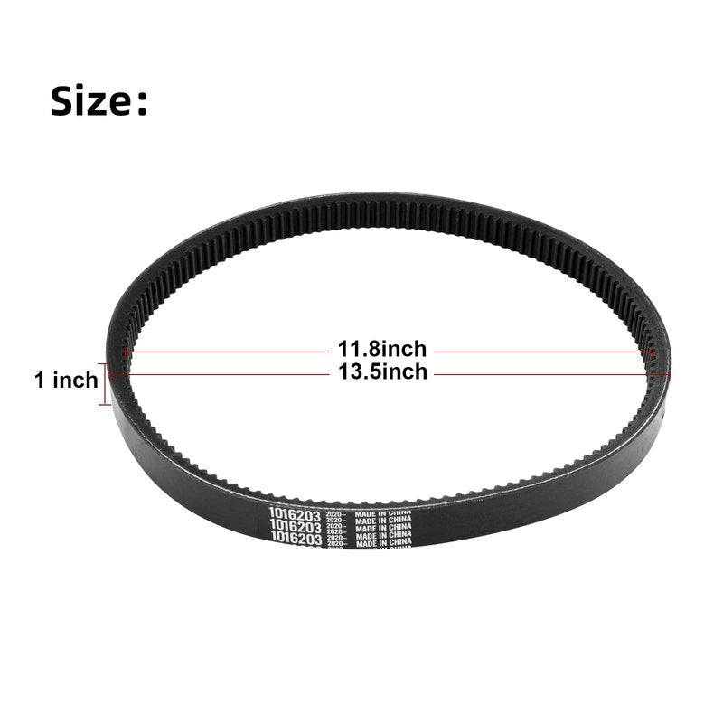 Roykaw Golf Cart Drive Belt for Club Car DS (1997-Up) & Precedent (2004-Up) Gas Models, Club Car DS Precedent Clutch Drive Belt Replacement, No-Slip/Arc Tooth, 1 Piece, OEM# 1016203
