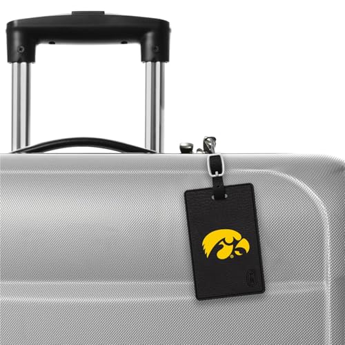 Durable Faux Leather Luggage Tag - University of Iowa Classic