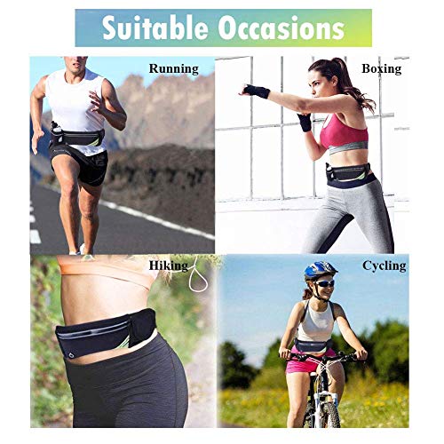 Waterproof Running Belt with Water Bottle Holder - Fanny Pack for Runners
