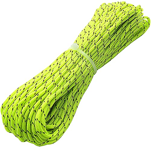 1.8mm Reflective Guyline Tent Rope - Green, 20 Meters