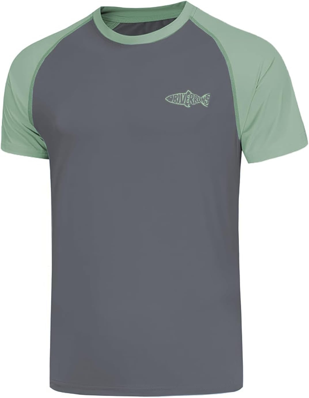 Riverruns UPF 50+ Swim Shirt Fishing Shirt Rash Guard T Shirt Ice-Cool Quick Dry Sports Shirt#1017