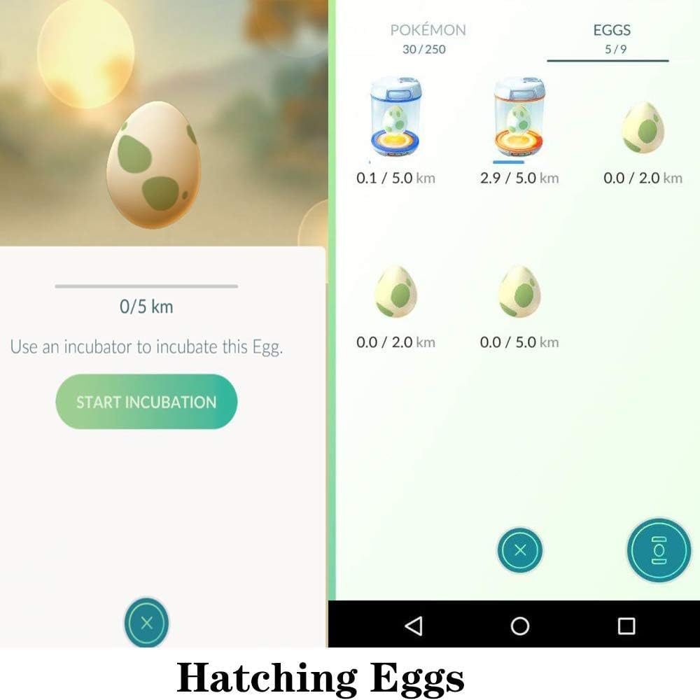 [2 Sets] Steps Counter Compatible for Po-ke-mon Go Walker Phone Swing Accessories [Mute Version] Egg hatcher Rocker Quick Steps Earning Device[Support 4 Phones Black]
