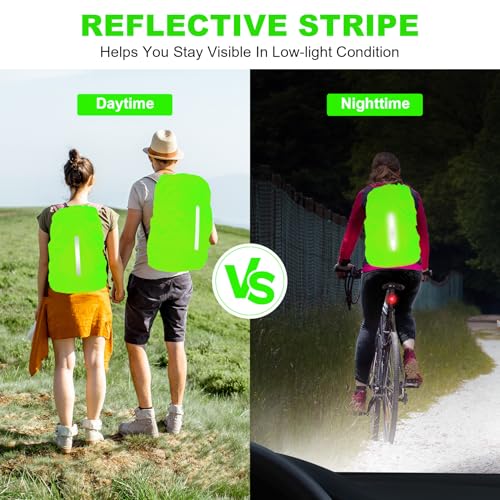 Waterproof Rain Cover for Backpack - S Size (18L-25L) Green
