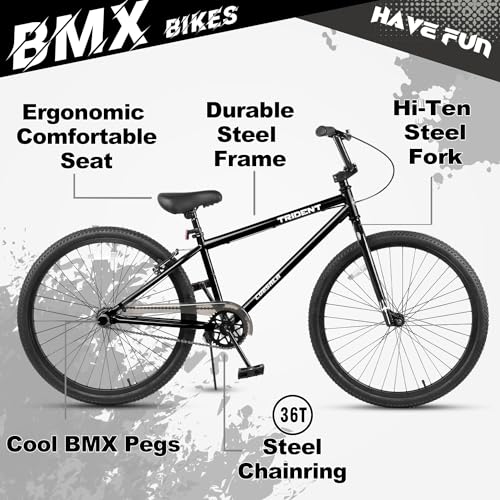 BMX Race Bike for Beginners to Advanced - 24 Inch Black