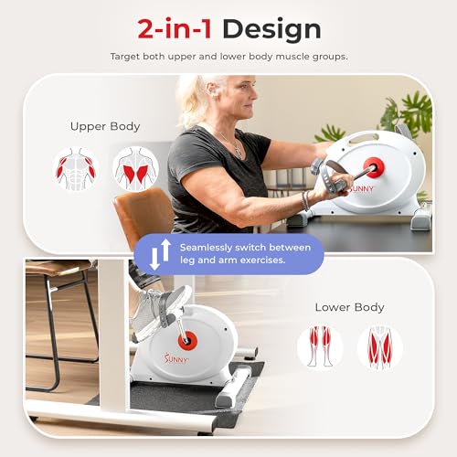 Under Desk Mini Cycle Exerciser for Arm and Leg Workouts
