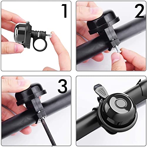 2 Pack Classic Bike Bell,Loud Crisp Clear Sound for Adult Kids