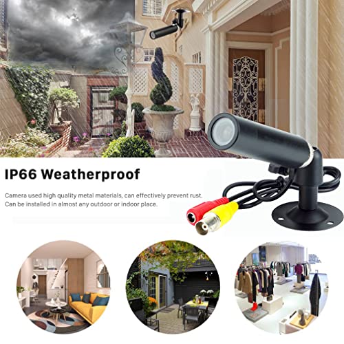 Vanxse¢ç CCTV 1/3 CCD 1000TVL HD 3.6mm Mini Bullet Security Camera Indoor Surveillance Camera with Bracket