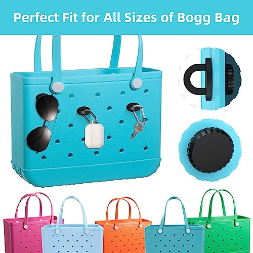 4 Pack Black Hook Charms for Bogg Bag & Southern Beach Bag Key Holder ARSUNOVO