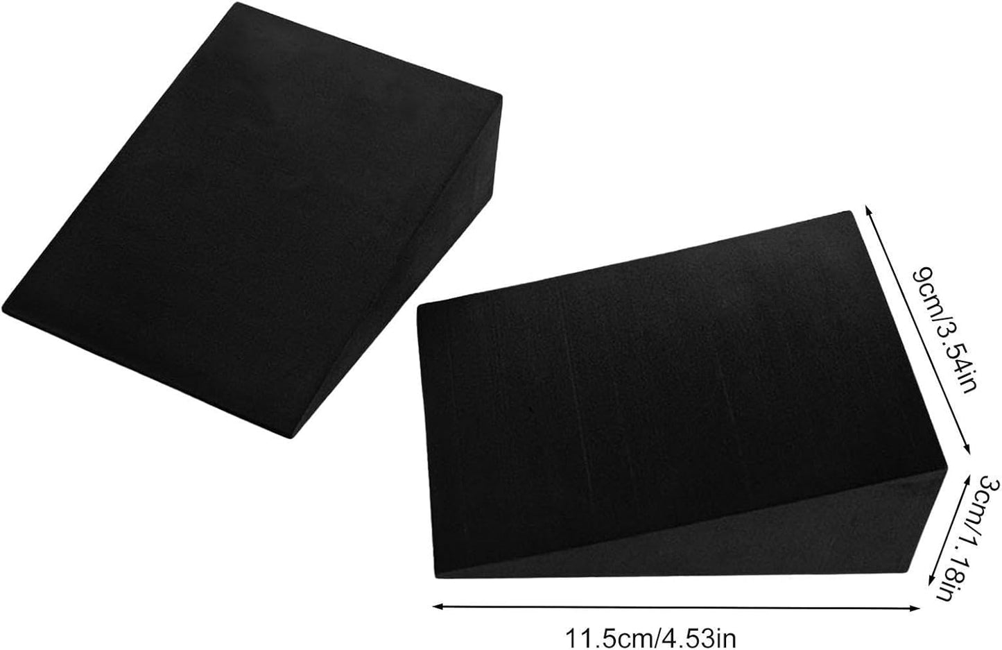 Squat Wedge Blocks by [Brand Name] - Non-Slip Yoga Foam Wedges for Squats & Calf Stretching | 1 Pair
