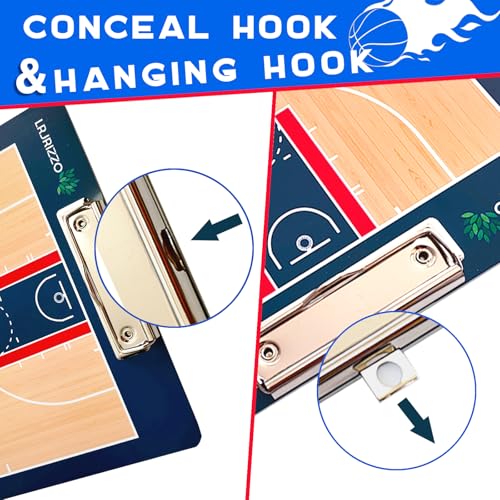 Basketball Coaches Clipboard - Double-Sided Dry Erase Board