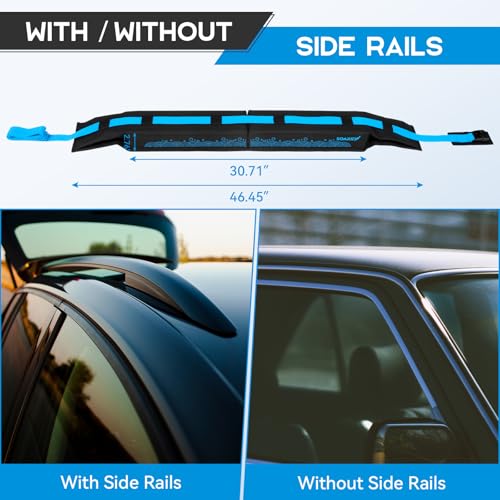 Universal Soft Roof Rack - Complete Luggage Carrier Kit for Kayaks & Surfboards