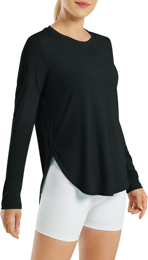 G4Free Women's Long Sleeve UV Protection Shirt - Quick Dry Lightweight Outdoor Yoga Top