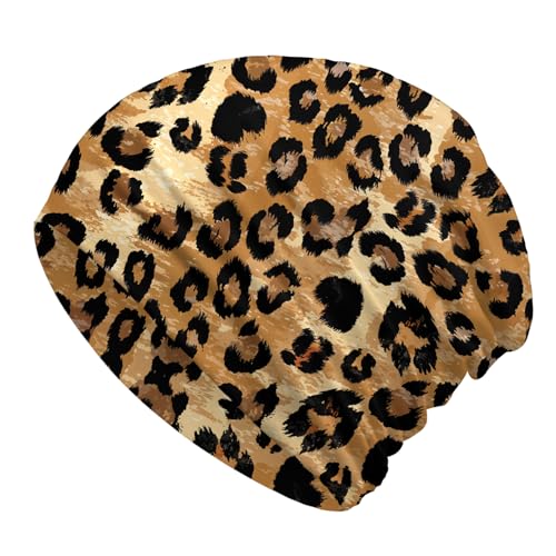 Chemo Headwear Beanie - Slouchy Cap for Women - Yellow & Black