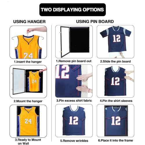 Large Lockable Jersey Display Frame with UV Protection