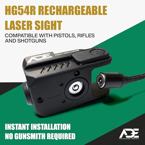 Rechargeable Red Laser Sight with Strobe for Handgun - Fits Springfield Hellcat OSP/PRO, Micro 9mm Rail Mount
