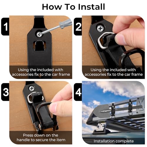 cobee 6Pcs Heavy Duty Shovel Holder for Truck, Shovel Mount for Roof Rack Metal Rubber Clamp Mounting Brackets Shovel Holder Clamp Wall Mount Kit Quick Release Axe Holder Mount Kit Car Accessories