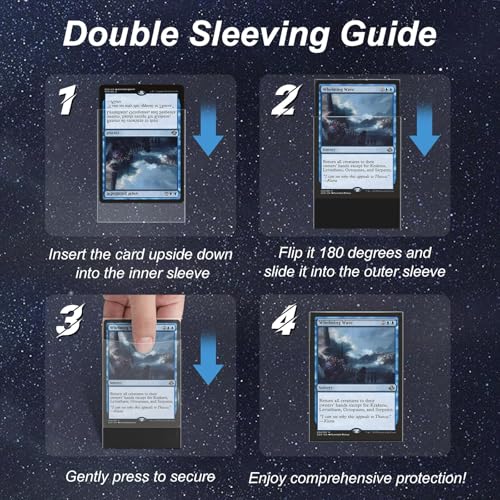 300 Pack Clear Perfect Fit Inner Sleeves for Double-Sleeving