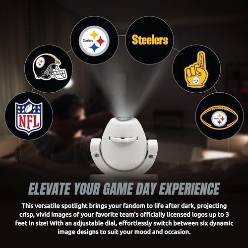 Pittsburgh Steelers LED Mini Spotlight Projector - 6 Designs