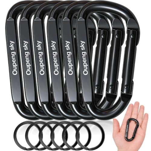 Heavy Duty 3" Carabiner Clip - 855lbs Capacity, 4 Pack