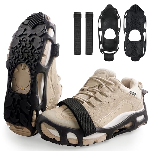 Spikeless Traction Shoe Covers with Straps - Large/X-Large