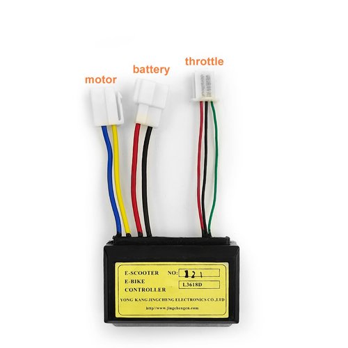 L-faster 12V/24V 250W E Scooter Bike Parts Motor Controller Speed Controller for Scooter Mini Bike (12V 250W)