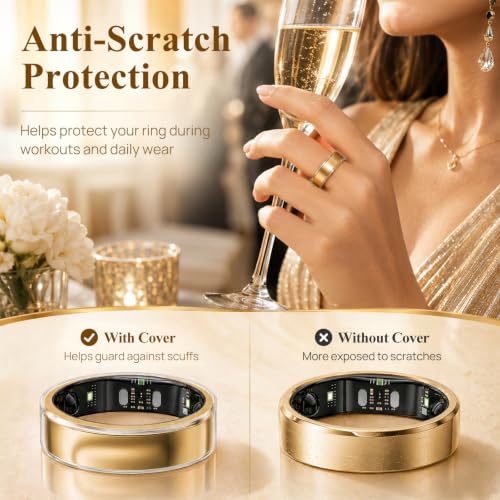 3 Pack Clear TPU Ring Covers for RingConn Gen 3/2/2 Air - Model 6-12