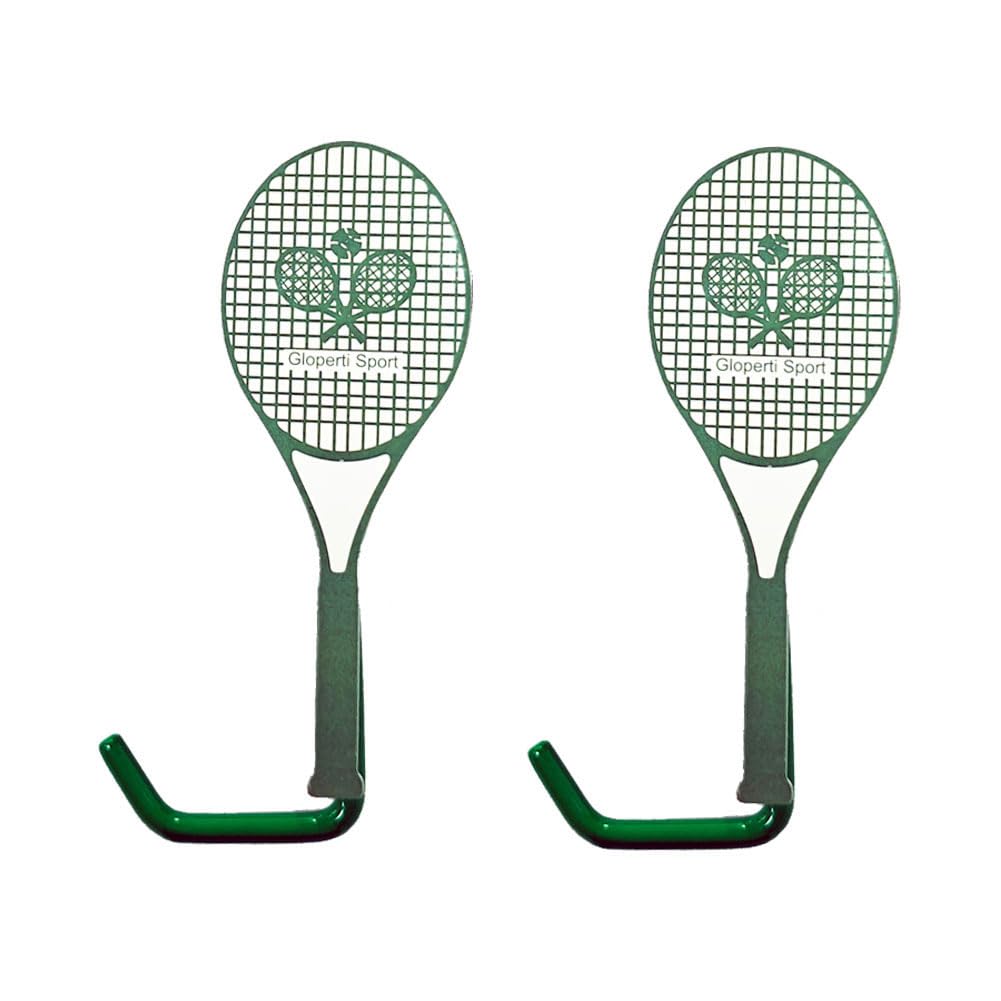 HGRYNDRO Tennis Fence Hooks,Sports Court Fence Hook Hanging Glasses Key Racket Hat, Metal Stronger Fence Hooks(Green) 2 Pcs